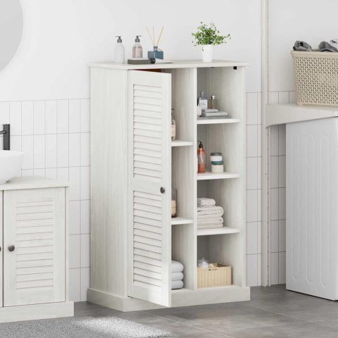 Szafka Łazienkowa Biały 68 x 34 x 110 cm Lite drewno sosnowe Lumarko!