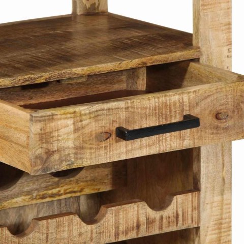 Wózek kuchenny 55x40x80 cm z litego drewna mango Lumarko!