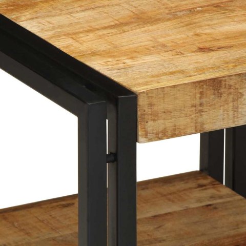 Stolik kawowy vidaXL 40x50x38 cm z litego drewna mango Lumarko!