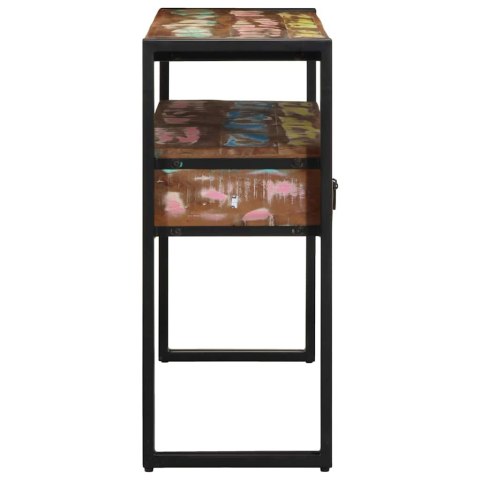 Stoliki końcowe Wielokolorowy 120x33x75 cm Wytrzymałe drewno z odzysku i metal Lumarko!