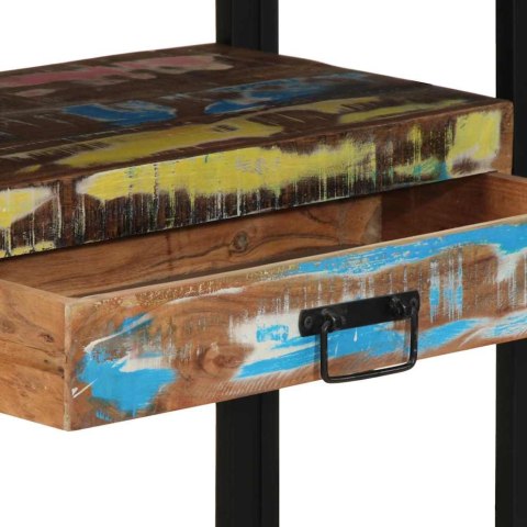 Stoliki końcowe Wielokolorowy 120x33x75 cm Wytrzymałe drewno z odzysku i metal Lumarko!