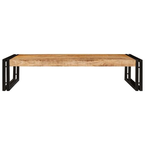 Półka łazienkowa 100 x 50 x 23 cm Lite drewno mango, Żelazo Lumarko!