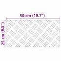 Aluminiowe Płytki Checker 2 szt. Antypoślizgowe 50x25 cm Lumarko!