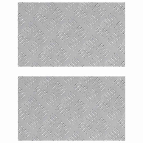 Aluminiowe Płytki Checker 2 szt. Antypoślizgowe 50x30 cm Lumarko!