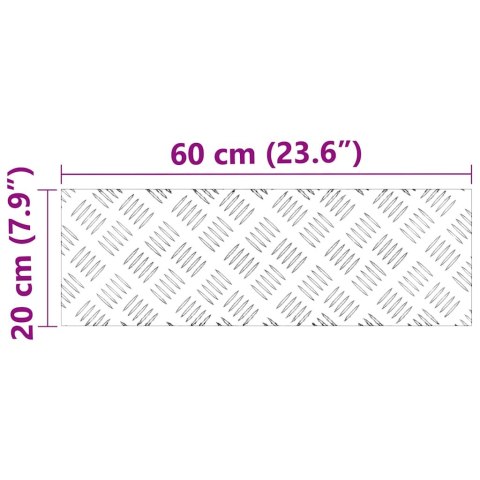 Aluminiowe Płyty Checker 2 sztuki Antypoślizgowe 60x20 cm Lumarko!