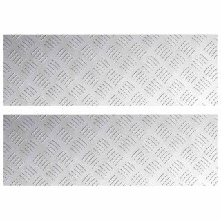 Aluminiowe płyty w kratę 2 szt. Antypoślizgowe 75x25 cm Lumarko!