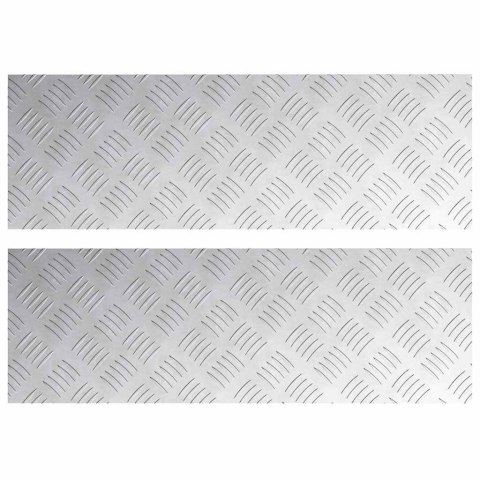 Aluminiowe płyty w kratę 2 szt. Antypoślizgowe 75x25 cm Lumarko!