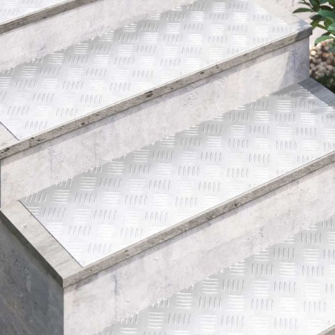 Płytki aluminiowe z wypukłością antypoślizgową 4 szt. 90x30 cm Lumarko!