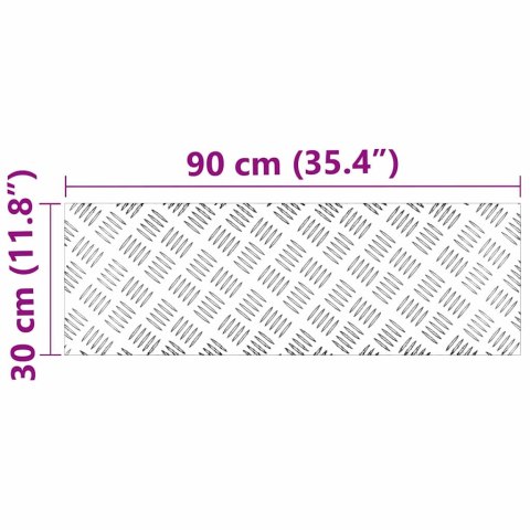 Płytki aluminiowe z wypukłością antypoślizgową 4 szt. 90x30 cm Lumarko!