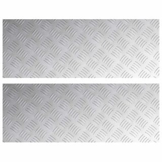 Płyty aluminiowe z rowkami 2 sztuki Antypoślizgowe 80x30 cm Lumarko!