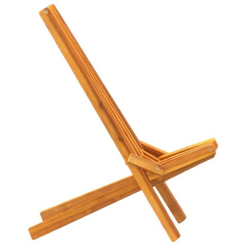 Składane krzesła ogrodowe 2 szt. z litego drewna akacjowego Lumarko!