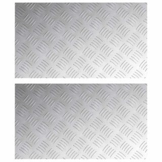 2 szt. Aluminiowych Płyt Checker Antypoślizgowych 70x40 cm Lumarko!