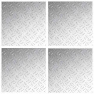 Aluminiowe płyty w kształcie rombu 4 szt. Antypoślizgowe 50x50 cm Lumarko!