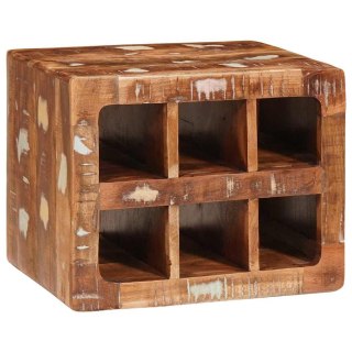 Regał na wino Brązowy 44 x 30 x 35 cm Lity drewniany z odzysku Lumarko!