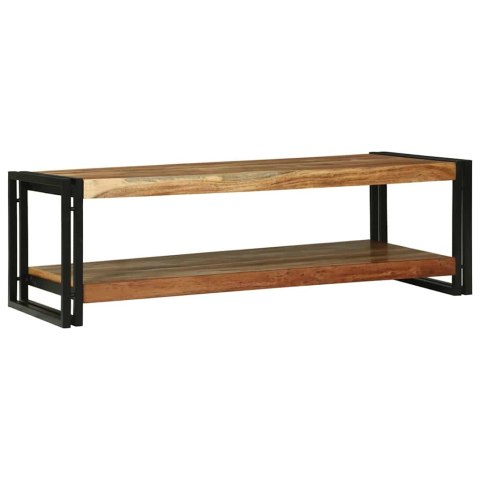 VidaXL Stolik kawowy Brązowy 120 x 50 x 38 cm Lite Drewno Akacji