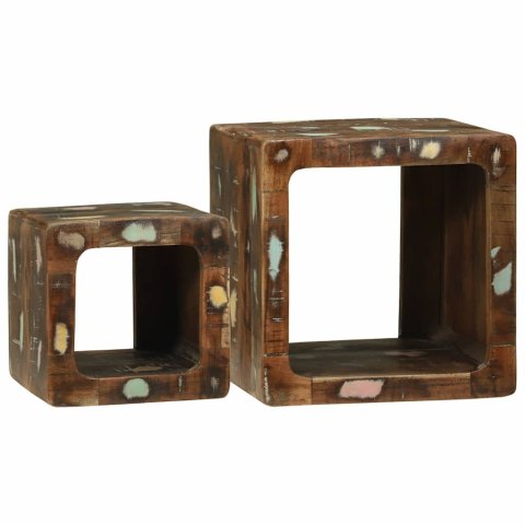 Unit TV 36x36x30 cm z litego drewna z odzysku Lumarko!
