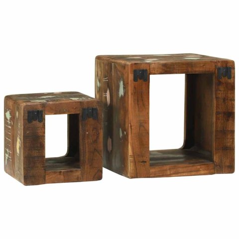 Unit TV 36x36x30 cm z litego drewna z odzysku Lumarko!