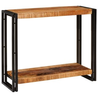 VidaXL Konsola z półką Brązowy 90 x 33 x 75 cm Drewno z mango