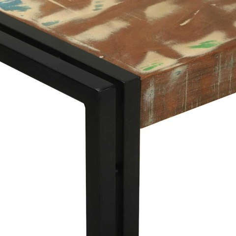 VidaXL Konsola Wielokolorowe 120 x 33 x 75 cm Lite Drewno Recyklingowe