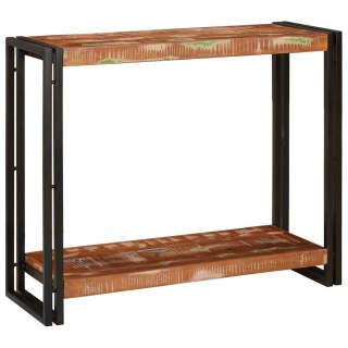 VidaXL Konsola Wielokolorowe 90 x 33 x 75 cm Lite Drewno Recyklingowe