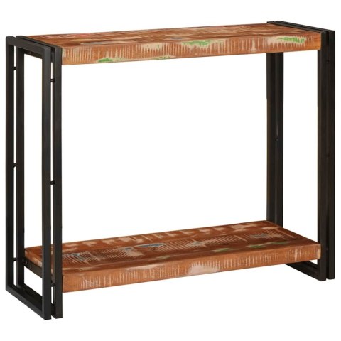 VidaXL Konsola Wielokolorowe 90 x 33 x 75 cm Lite Drewno Recyklingowe