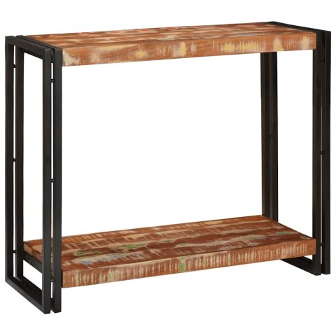 VidaXL Konsola Wielokolorowe 90 x 33 x 75 cm Lite Drewno Recyklingowe