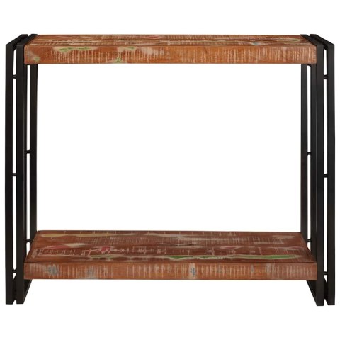 VidaXL Konsola Wielokolorowe 90 x 33 x 75 cm Lite Drewno Recyklingowe