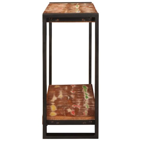 VidaXL Konsola Wielokolorowe 90 x 33 x 75 cm Lite Drewno Recyklingowe