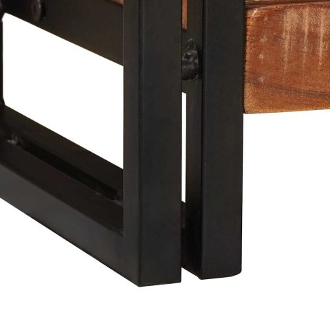 VidaXL Konsola Wielokolorowe 90 x 33 x 75 cm Lite Drewno Recyklingowe