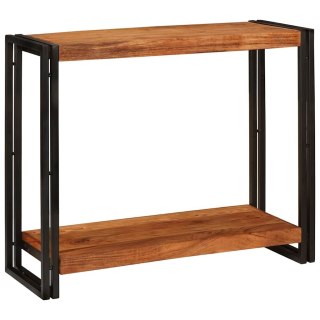 VidaXL Konsola z półką Brązowy 90 x 33 x 75 cm Lite Drewno Akacji