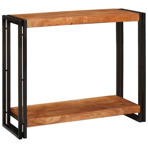 VidaXL Konsola z półką Brązowy 90 x 33 x 75 cm Lite Drewno Akacji