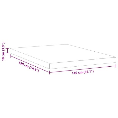 Podkłady na materac Biały 140 x 190 cm Lumarko!