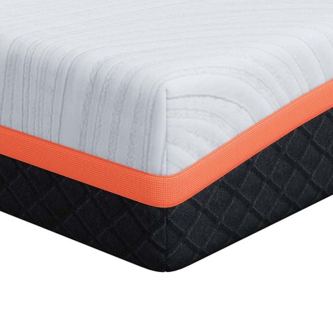 Materac Biały, Szary 200 x 200 cm Pianka Lumarko!