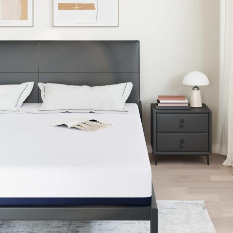 Materac Biały, niebieski 200 x 200 cm Pianka Lumarko!