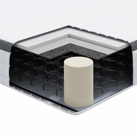 Materac Biały, Szary 70 x 200 cm Dziane tkanina Lumarko!