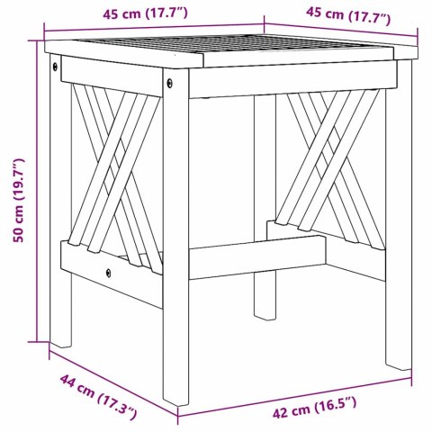 Stolik boczny Brązowy Lite drewno akacjowe Lumarko!