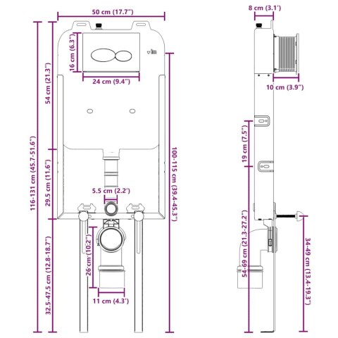 Ukryta Ramka Montażowa z Podwójnym Spłukiwaniem ze Stali Lumarko!