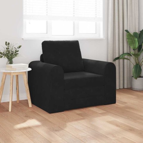 2 w 1 Czarna Sofa Łóżko 98x71x83 cm Lumarko!