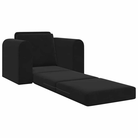 2 w 1 Czarna Sofa Łóżko 98x71x83 cm Lumarko!