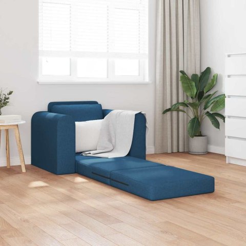 Fotel Rozkładany 2 w 1 Niebieski 98x71x83 cm Lumarko!