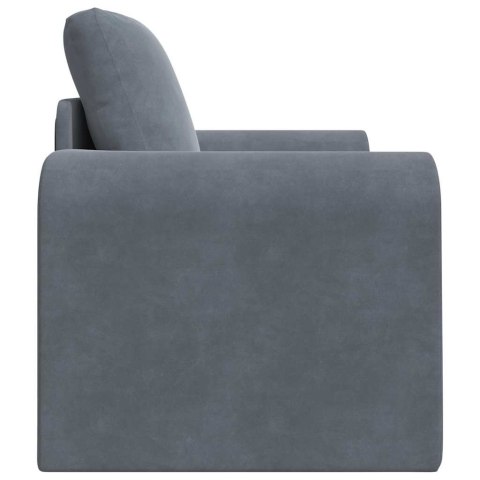 Podłogowa Sofa Łóżko 2-w-1 Ciemnoszara 98x71x83 cm Welur Lumarko!