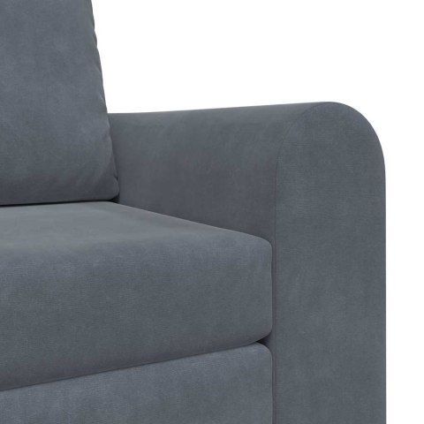 Podłogowa Sofa Łóżko 2-w-1 Ciemnoszara 98x71x83 cm Welur Lumarko!