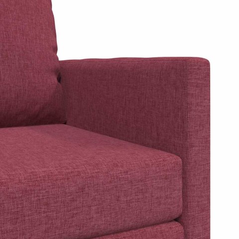 Sofa łóżko 2 w 1 Czerwony winny 74x77x81 cm Tkanina Lumarko!