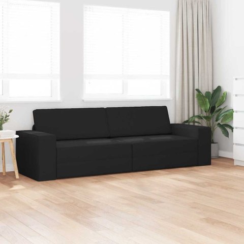 Sofa Łóżko 2-w-1 Czarna 245x150x60.5 cm Tkanina Lumarko!