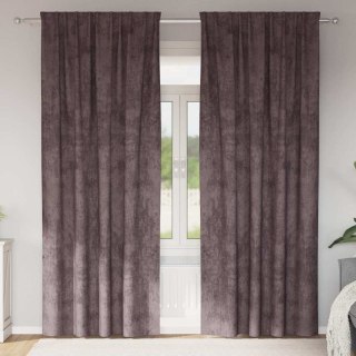 Zasłona z zasłonami 2 pcs Brązowy 260 x 140 cm Aksamit Lumarko!
