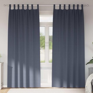 Zasłony z zasłonami 2 pcs Antracytowy 260 x 140 cm Poliester Lumarko!