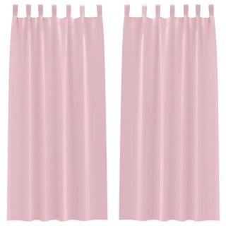 Zasłony z zasłonami 2 pcs Bebis różowy 245 x 140 cm Poliester Lumarko!