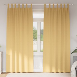Zasłony z zasłonami 2 pcs Beżowy 245 x 140 cm Poliester Lumarko!