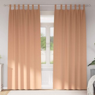 Zasłony z zasłonami 2 pcs Jasnobrązowy 260 x 140 cm Poliester Lumarko!