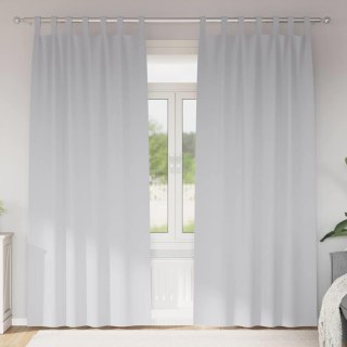 Zasłony z zasłonami 2 pcs Jasnoszary 245 x 140 cm Poliester Lumarko!